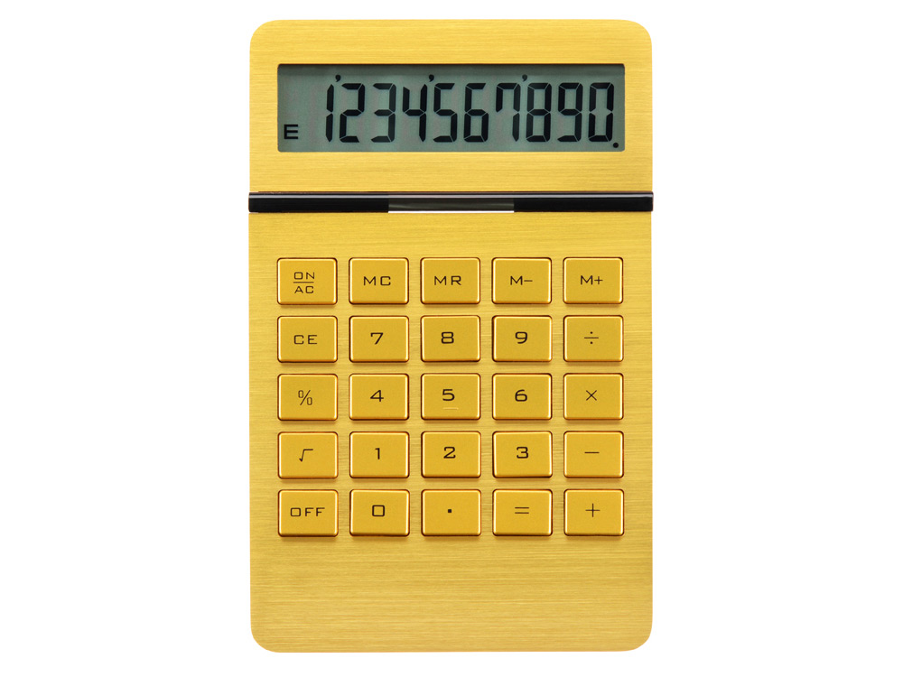 Калькулятор Золотой, золотистый. Фото �2