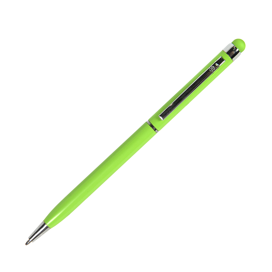 TOUCHWRITER, ручка шариковая со стилусом для сенсорных экранов, зеленое яблоко/хром, металл  . Фото �9