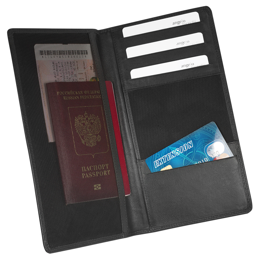 Бумажник путешественника  "Рим",  23х13 см,  кожа, подарочная упаковка. Фото �2
