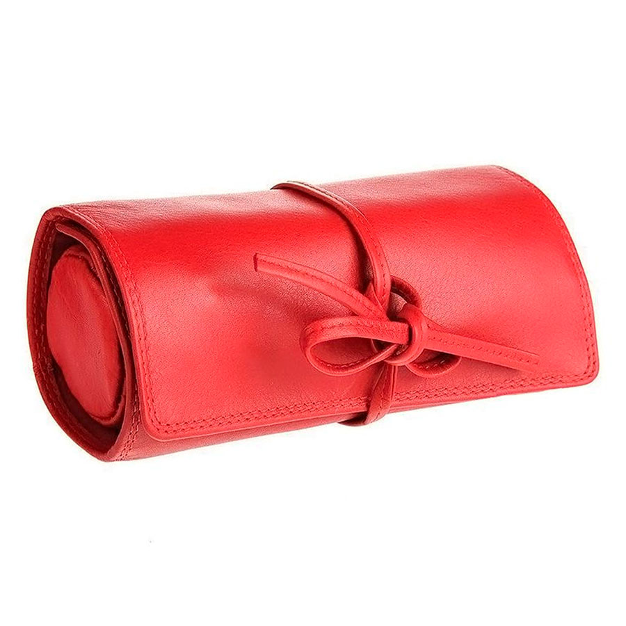 Футляр для украшений  "Милан",  красный, 16х5х7 см,  кожа, подарочная упаковка
