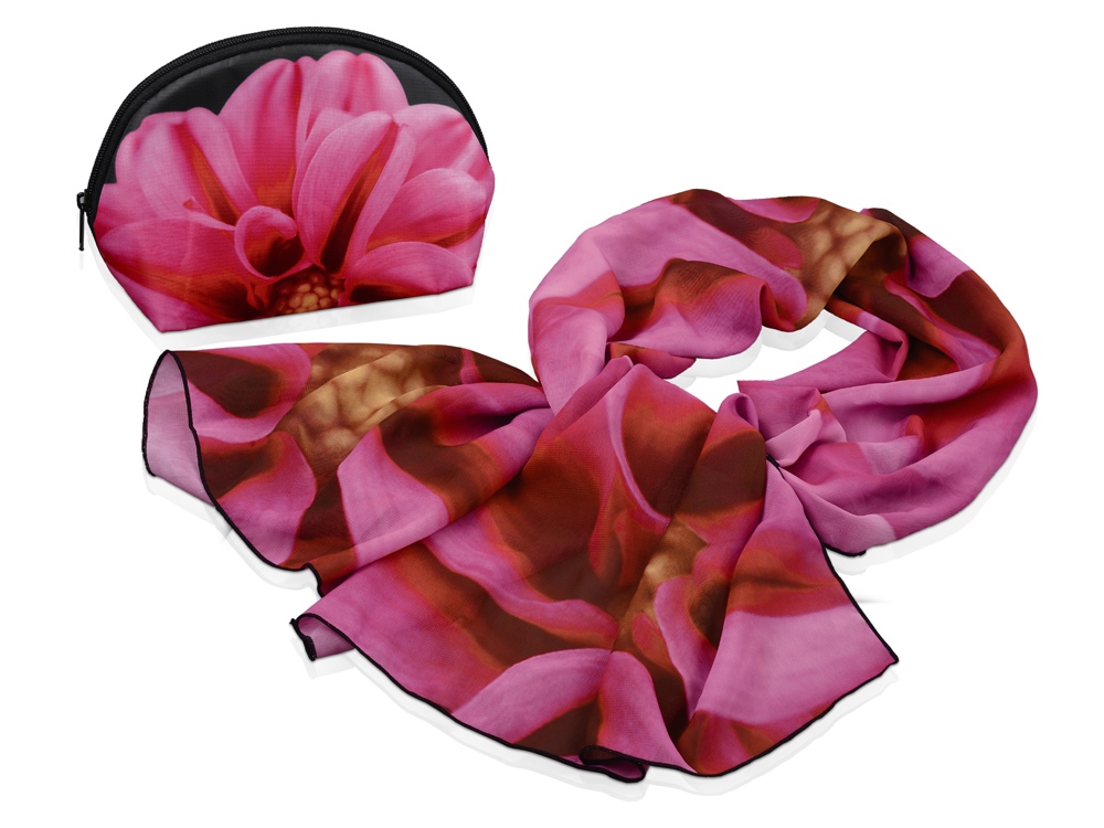 Набор Роза: косметичка и шарф. Фото �16