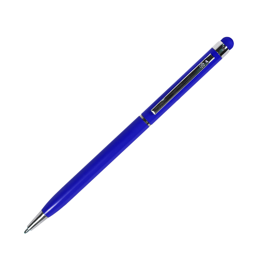 TOUCHWRITER, ручка шариковая со стилусом для сенсорных экранов, синий/хром, металл  