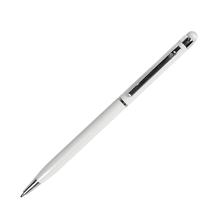 TOUCHWRITER, ручка шариковая со стилусом для сенсорных экранов, зеленое яблоко/хром, металл  . Фото �3