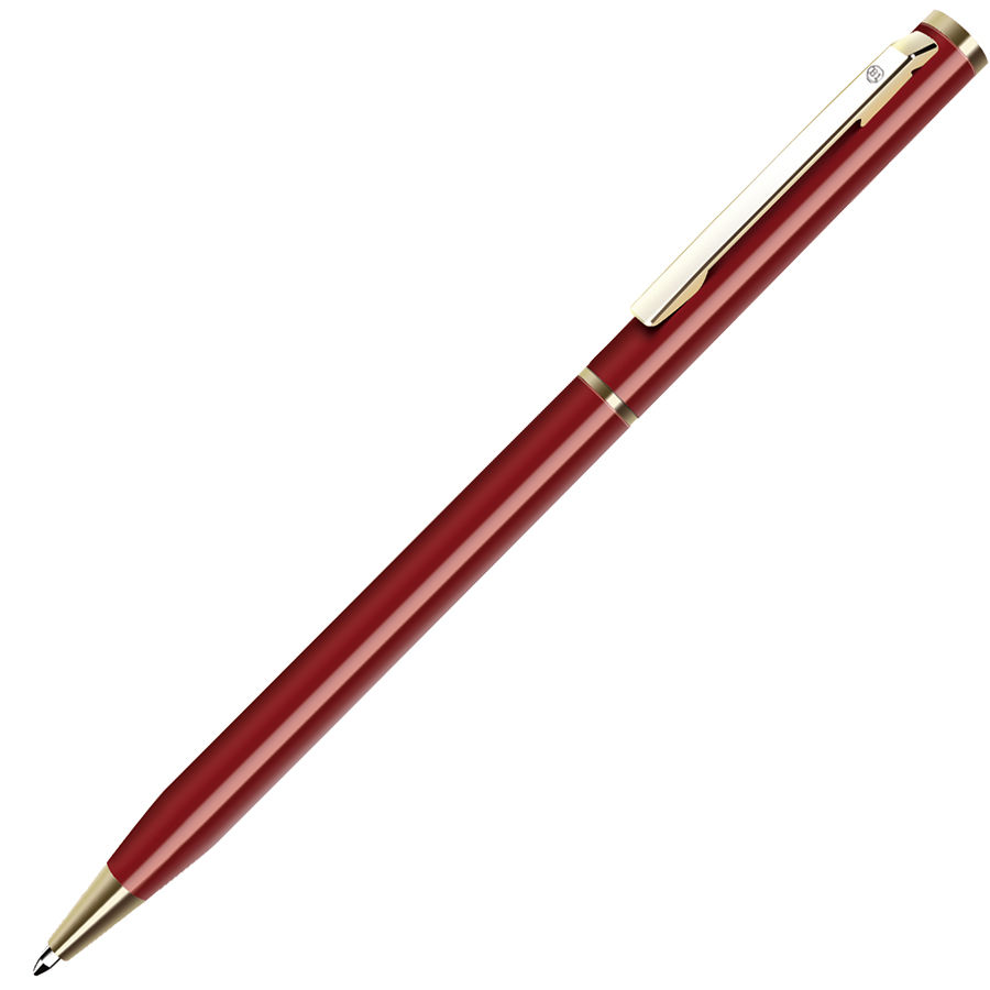 SLIM, ручка шариковая, зеленый/золотистый, металл. Фото �2