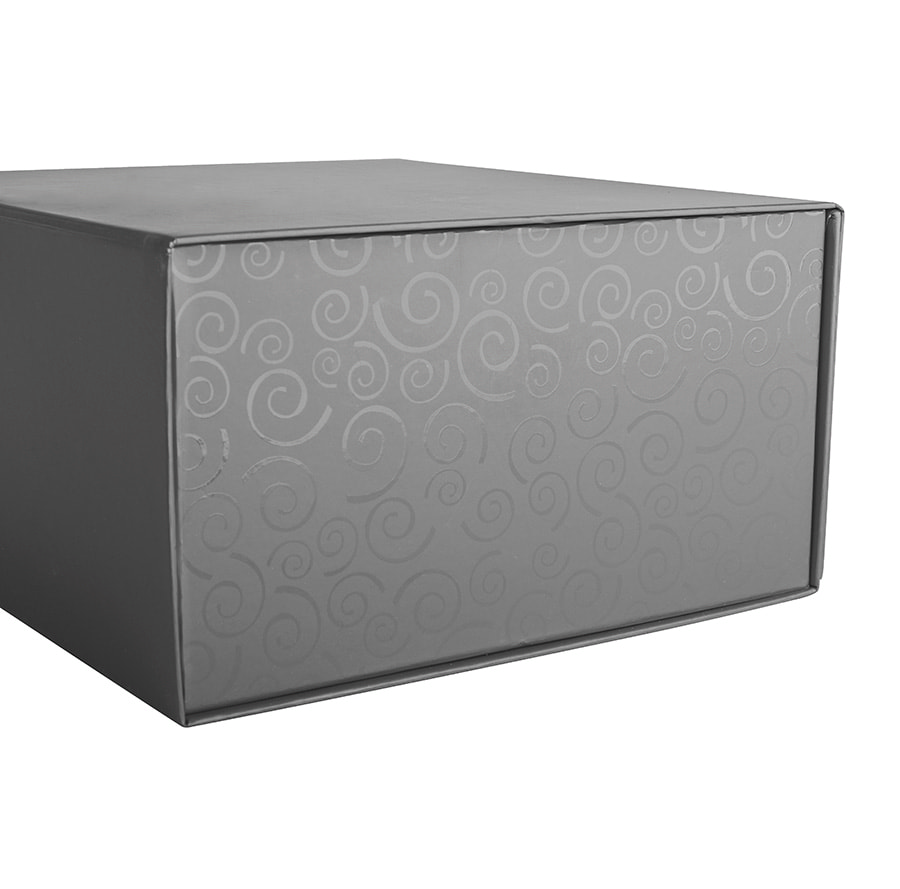 Коробка подарочная складная,  черный, 22 x 20 x 11cm,  кашированный картон,  тиснение, шелкогр.. Фото �11