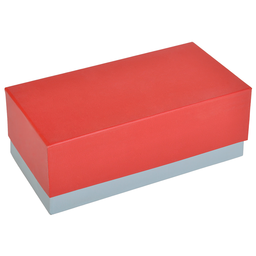 Футляр для украшений  "Милан",  красный, 16х5х7 см,  кожа, подарочная упаковка. Фото �12