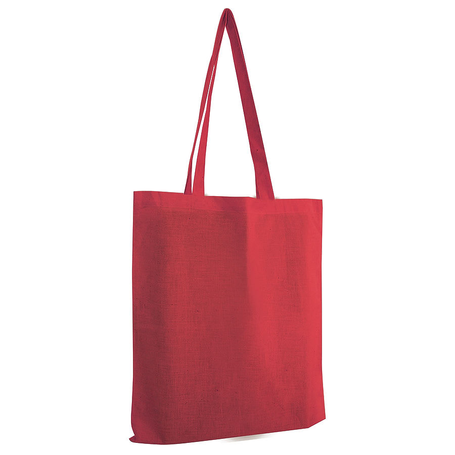 Сумка для покупок из хлопка "Eco"; красный; 38х42 см; 100% хлопок; шелкография