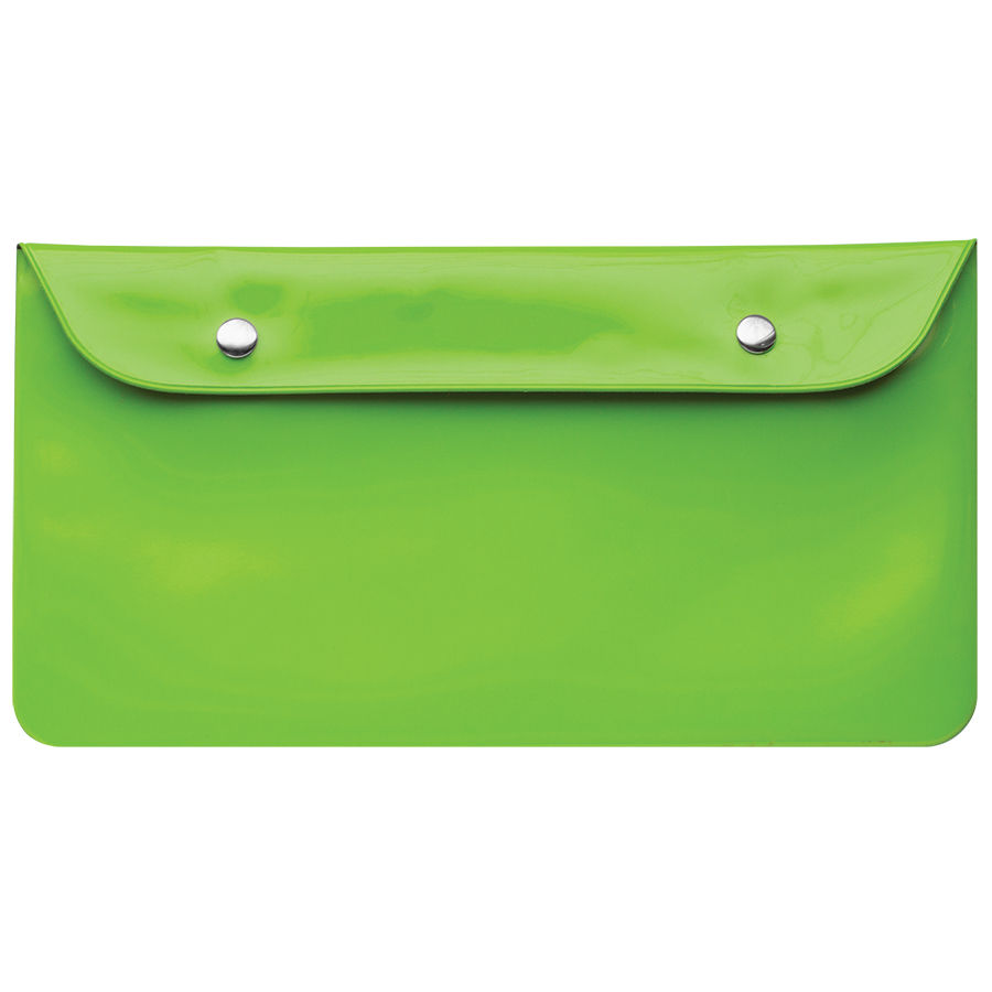 Бумажник дорожный "HAPPY TRAVEL", зеленый, 23.5*12.5 см, ПВХ, шелкография
