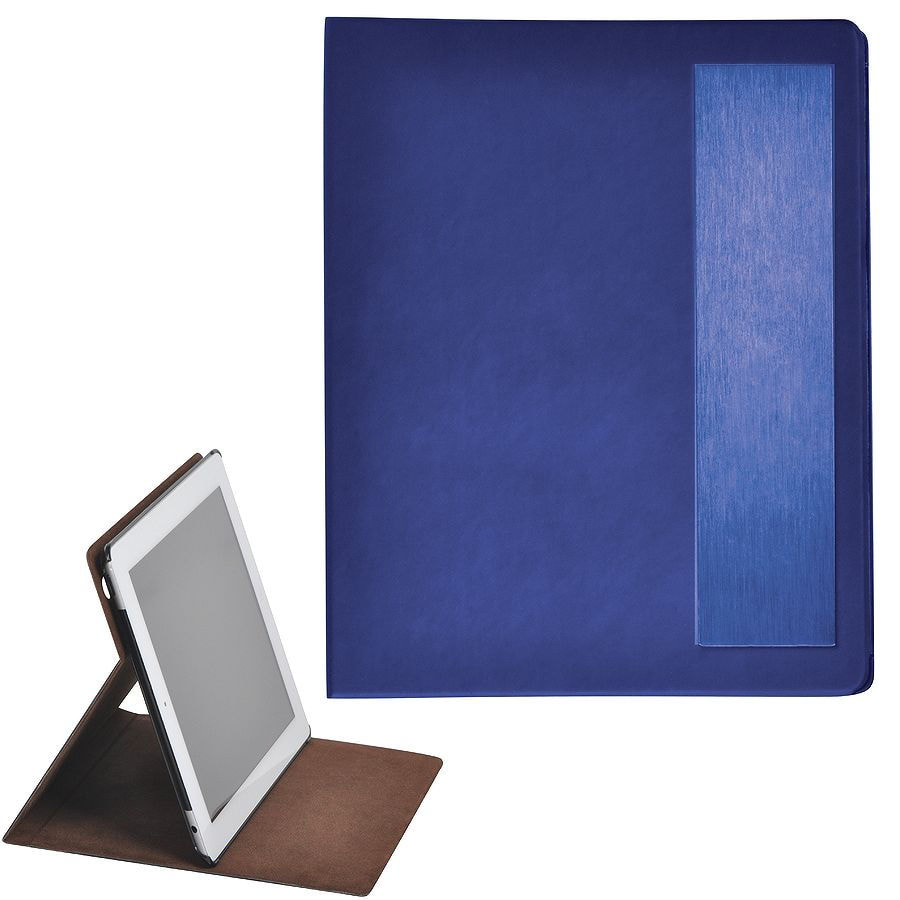 Чехол-подставка под iPAD "Смарт",  синий,  19,5x24 см,  термопластик, тиснение, гравировка . Фото �2