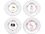 Набор из четырех десертных тарелок Женский каприз