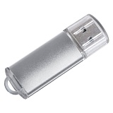 USB flash-карта "Assorti" (4Гб),серебристая,5,5х1,7х0,6см,металл