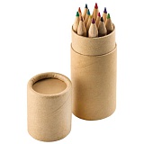 Набор цветных карандашей (12шт) "Игра цвета" в футляре, 3,5х10,3 см,дерево, картон